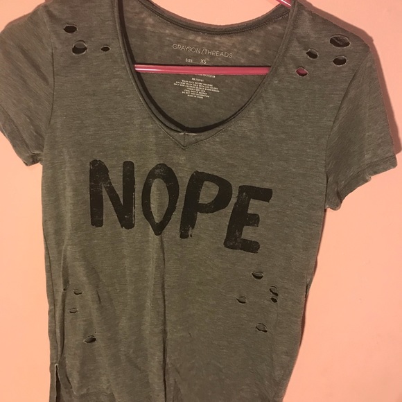 Tops - a “nope” shirt